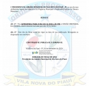 Câmara de Vila Nova comunica antecipação de sessão através de ato de mesa 007/2024